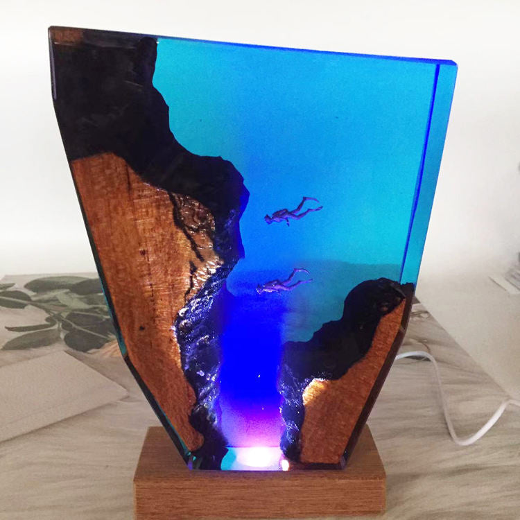 Epoxy Ocean Night Light